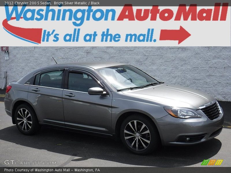 Bright Silver Metallic / Black 2012 Chrysler 200 S Sedan