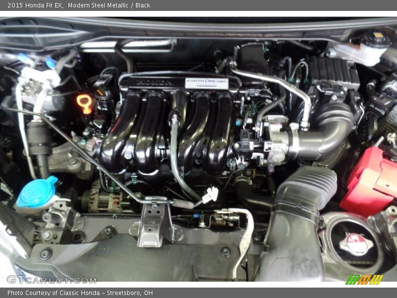 Modern Steel Metallic / Black 2015 Honda Fit EX