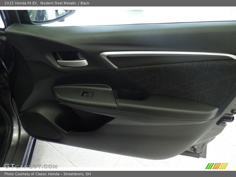 Modern Steel Metallic / Black 2015 Honda Fit EX