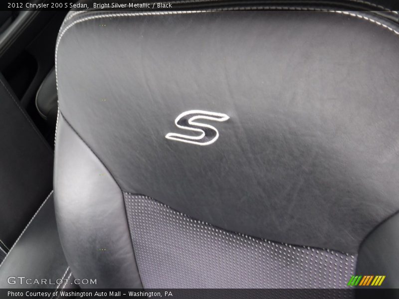 Bright Silver Metallic / Black 2012 Chrysler 200 S Sedan