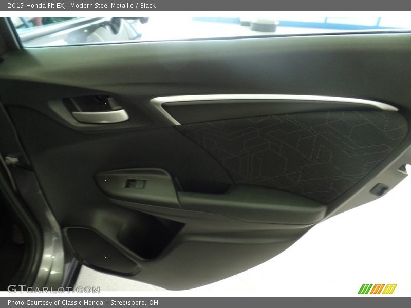 Modern Steel Metallic / Black 2015 Honda Fit EX