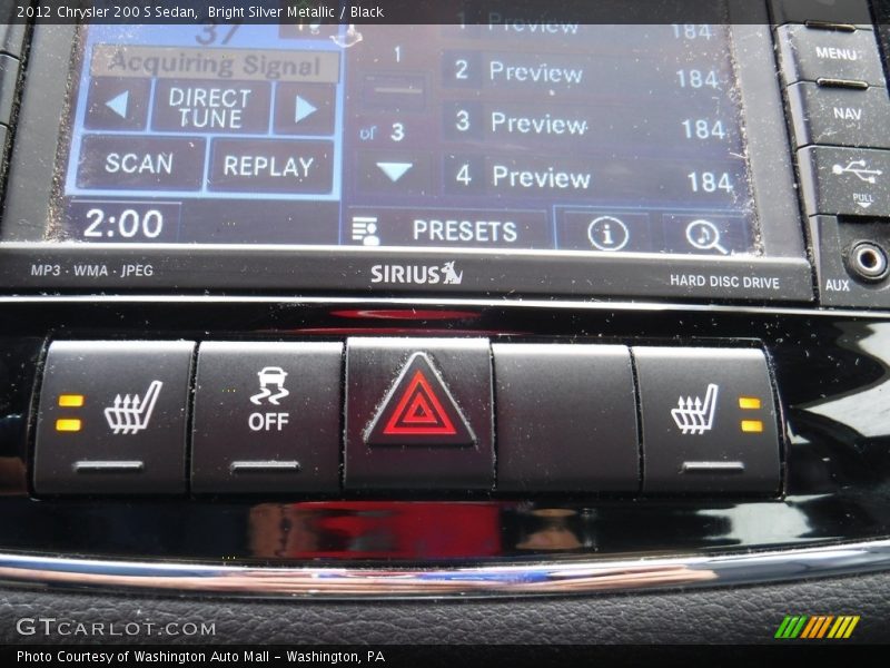 Bright Silver Metallic / Black 2012 Chrysler 200 S Sedan