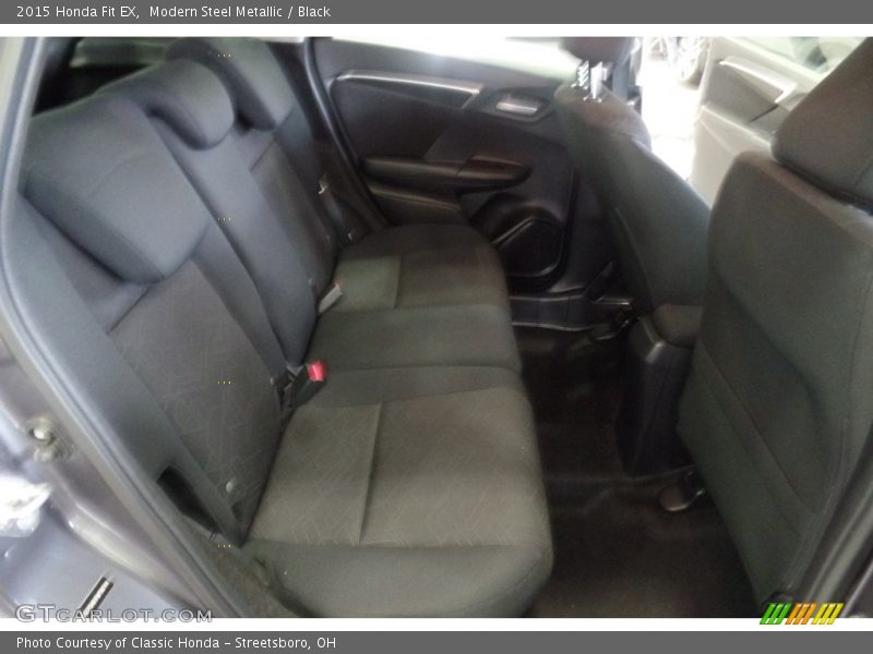 Modern Steel Metallic / Black 2015 Honda Fit EX
