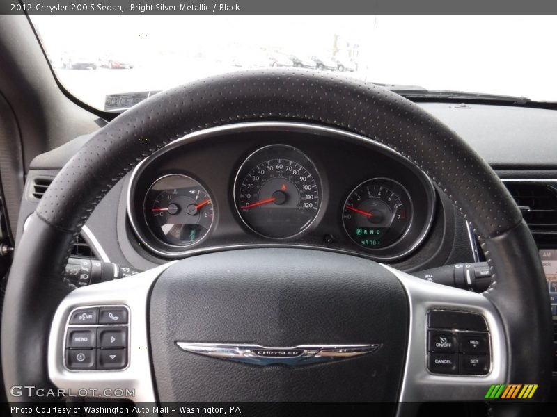 Bright Silver Metallic / Black 2012 Chrysler 200 S Sedan