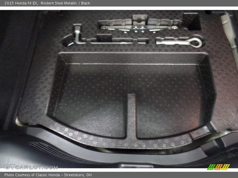 Modern Steel Metallic / Black 2015 Honda Fit EX