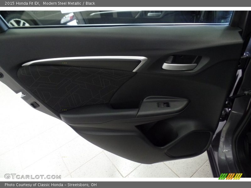 Modern Steel Metallic / Black 2015 Honda Fit EX