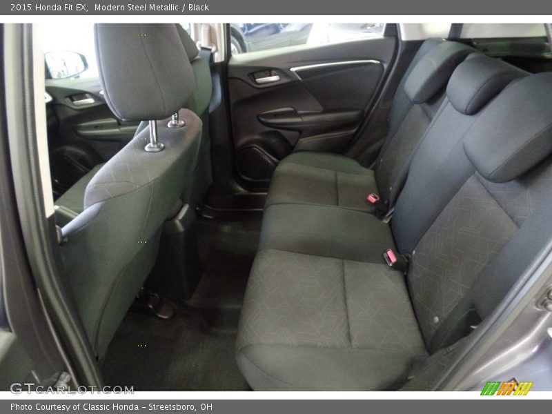 Modern Steel Metallic / Black 2015 Honda Fit EX
