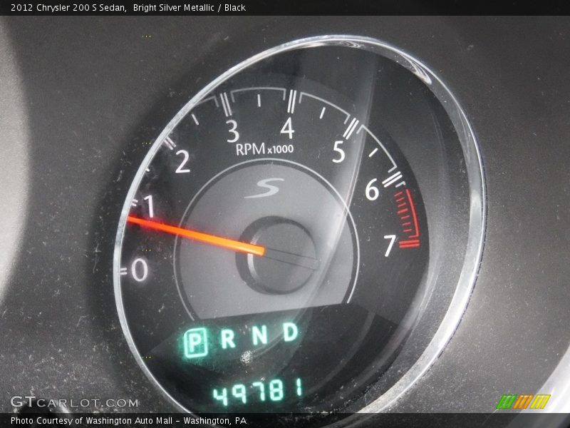 Bright Silver Metallic / Black 2012 Chrysler 200 S Sedan