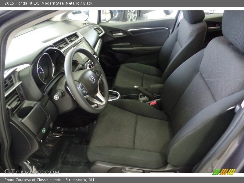 Modern Steel Metallic / Black 2015 Honda Fit EX