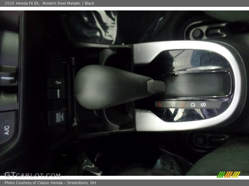 Modern Steel Metallic / Black 2015 Honda Fit EX