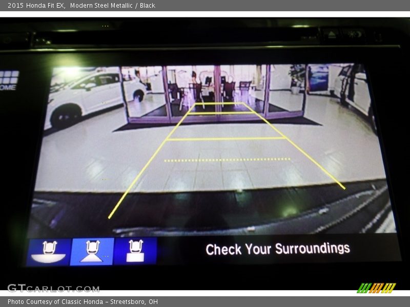 Modern Steel Metallic / Black 2015 Honda Fit EX