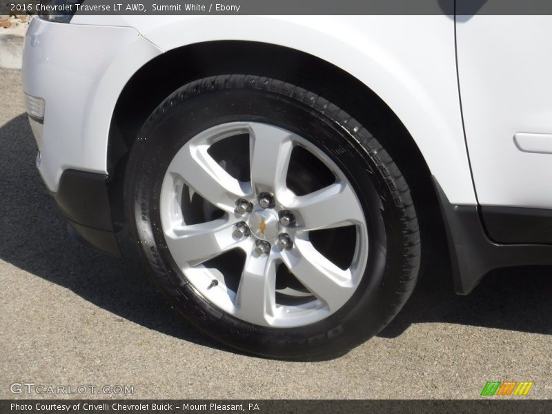 Summit White / Ebony 2016 Chevrolet Traverse LT AWD
