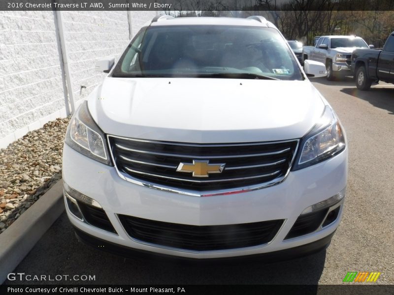 Summit White / Ebony 2016 Chevrolet Traverse LT AWD