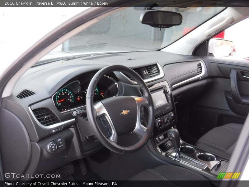 Summit White / Ebony 2016 Chevrolet Traverse LT AWD