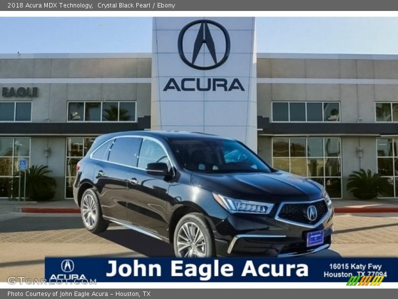Crystal Black Pearl / Ebony 2018 Acura MDX Technology