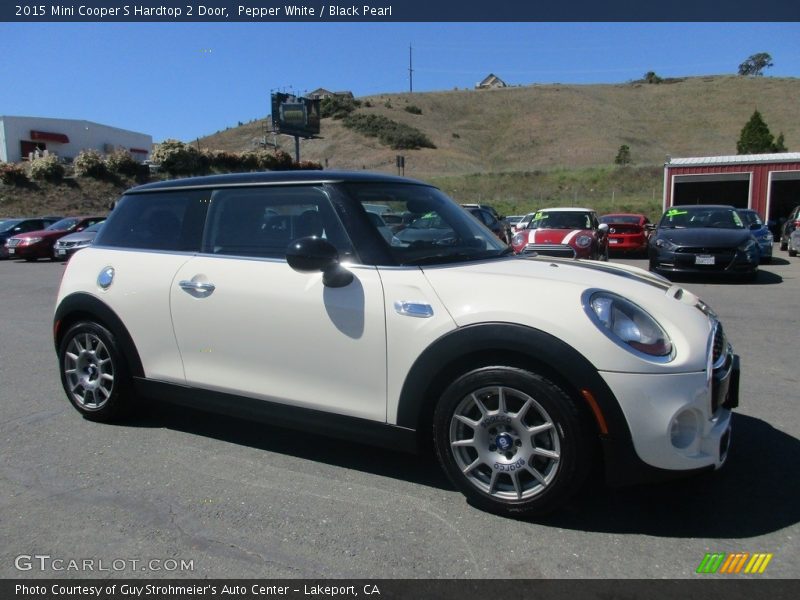 Pepper White / Black Pearl 2015 Mini Cooper S Hardtop 2 Door