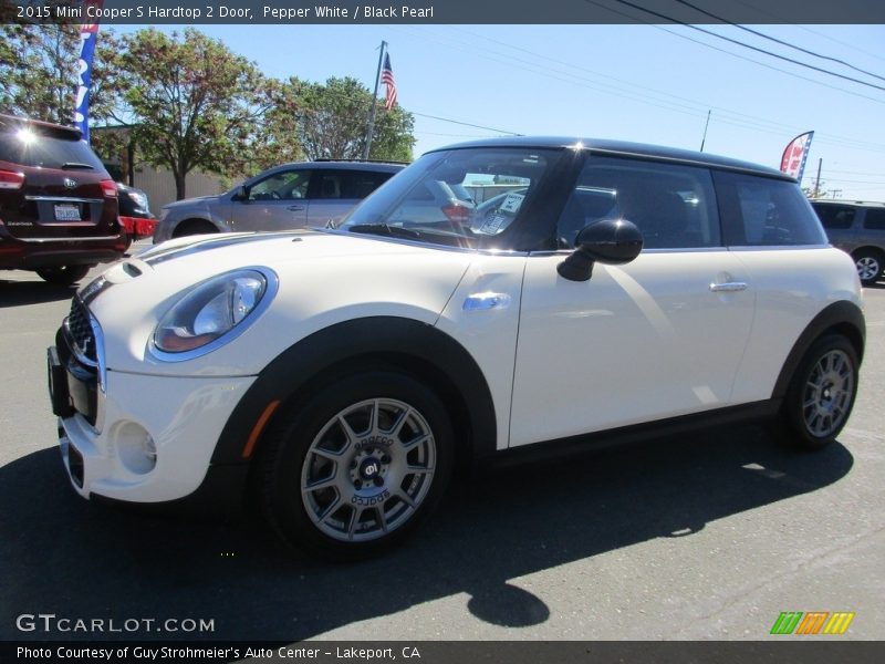 Pepper White / Black Pearl 2015 Mini Cooper S Hardtop 2 Door