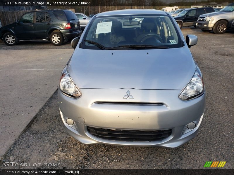 Starlight Silver / Black 2015 Mitsubishi Mirage DE