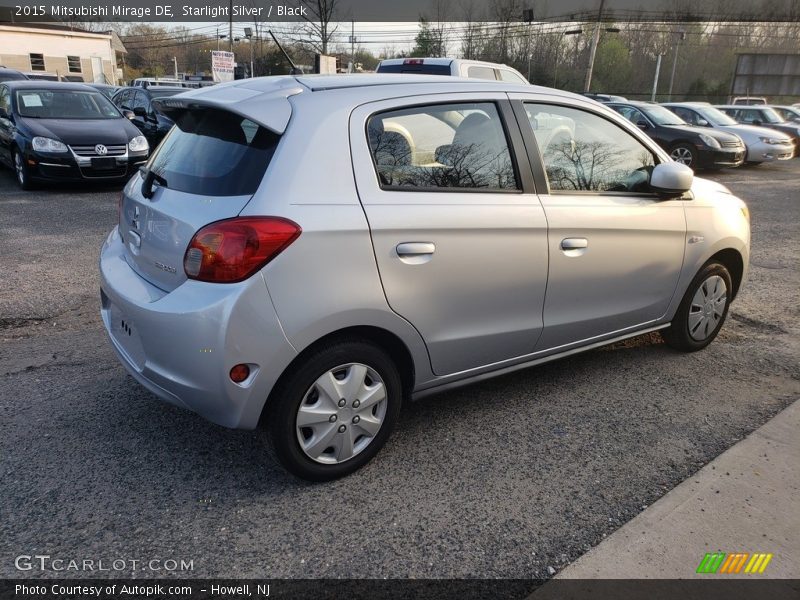 Starlight Silver / Black 2015 Mitsubishi Mirage DE
