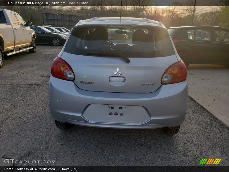 Starlight Silver / Black 2015 Mitsubishi Mirage DE