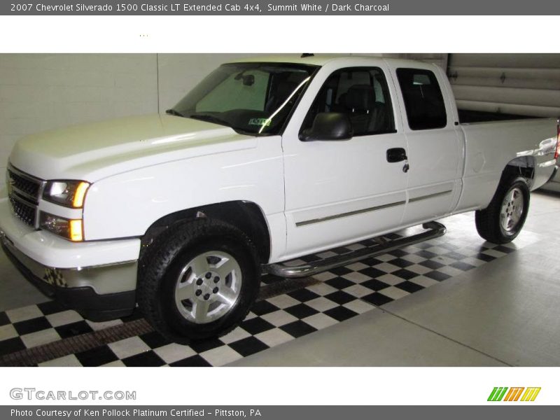 Summit White / Dark Charcoal 2007 Chevrolet Silverado 1500 Classic LT Extended Cab 4x4