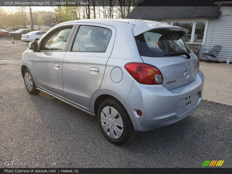 Starlight Silver / Black 2015 Mitsubishi Mirage DE