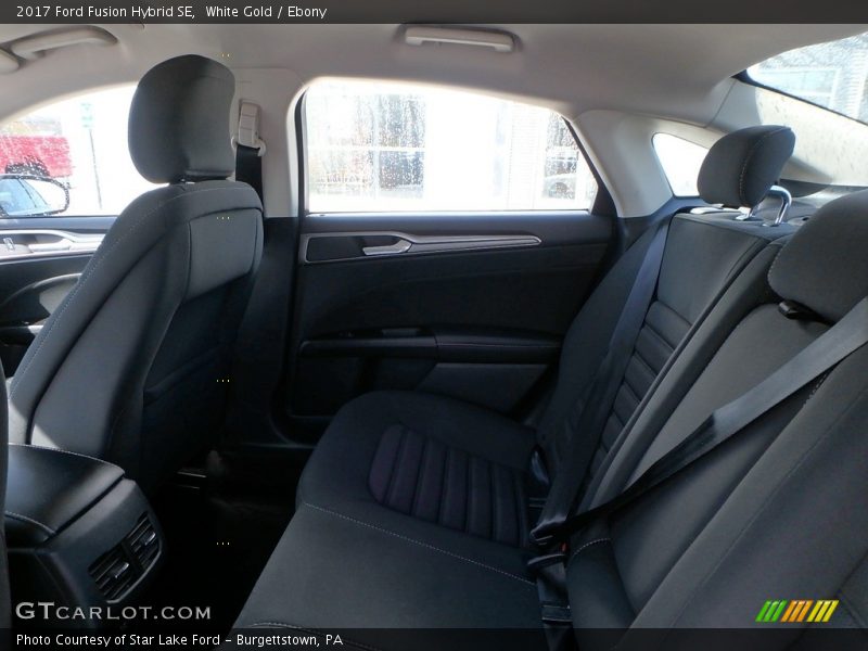 White Gold / Ebony 2017 Ford Fusion Hybrid SE