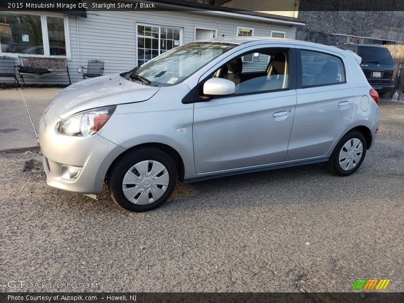 Starlight Silver / Black 2015 Mitsubishi Mirage DE
