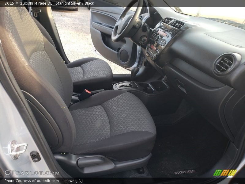 Starlight Silver / Black 2015 Mitsubishi Mirage DE