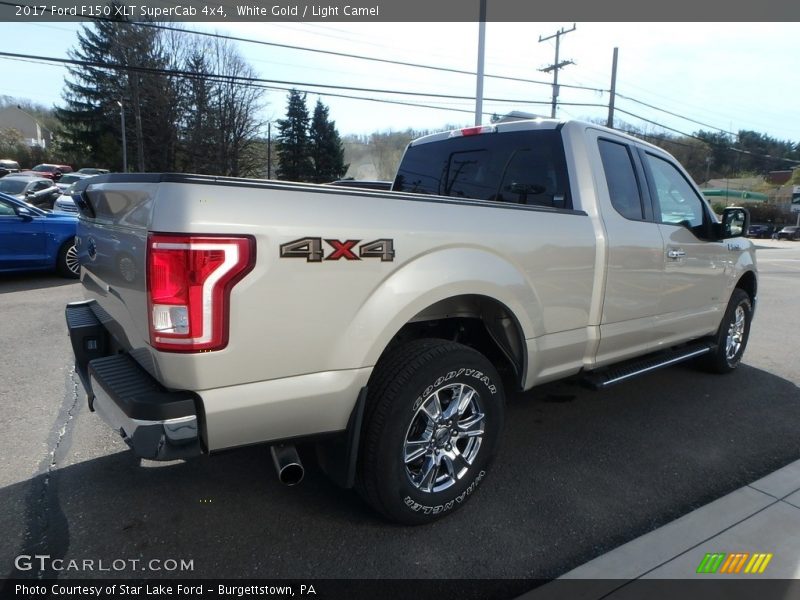 White Gold / Light Camel 2017 Ford F150 XLT SuperCab 4x4