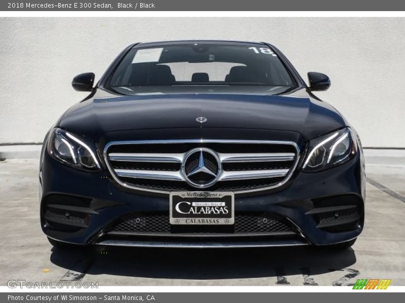 Black / Black 2018 Mercedes-Benz E 300 Sedan