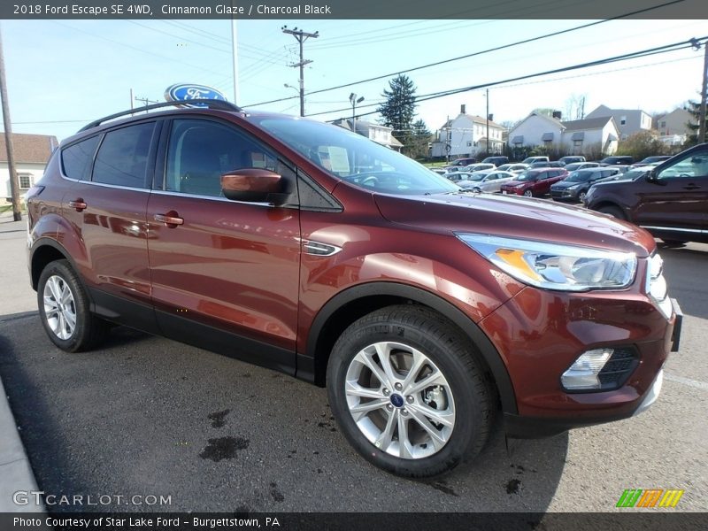 Cinnamon Glaze / Charcoal Black 2018 Ford Escape SE 4WD