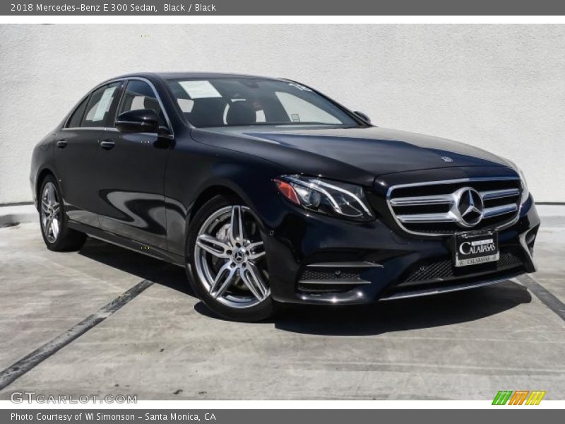 Black / Black 2018 Mercedes-Benz E 300 Sedan