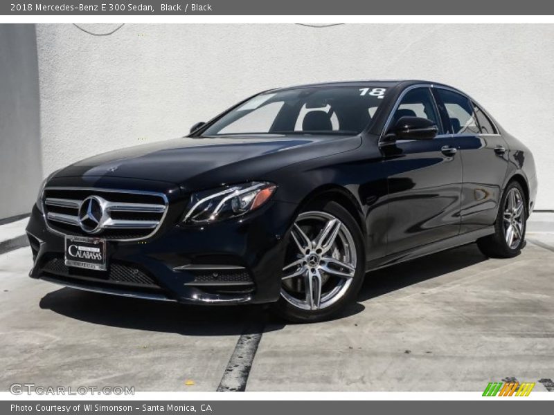 Black / Black 2018 Mercedes-Benz E 300 Sedan