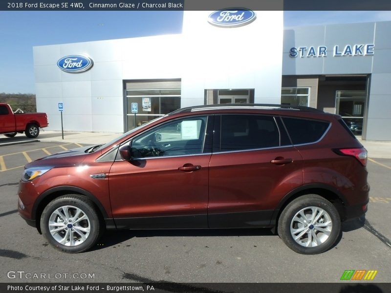 Cinnamon Glaze / Charcoal Black 2018 Ford Escape SE 4WD