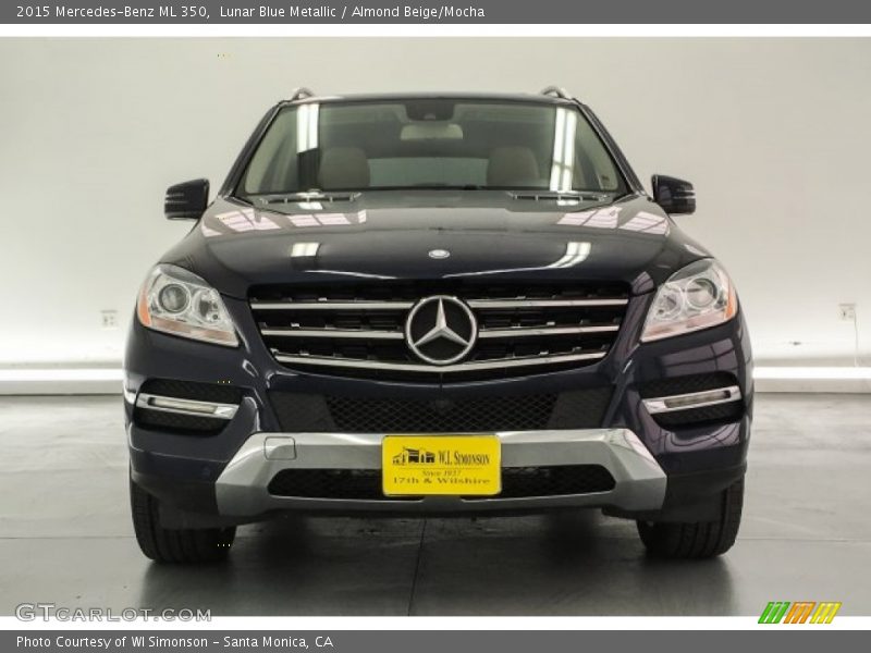 Lunar Blue Metallic / Almond Beige/Mocha 2015 Mercedes-Benz ML 350