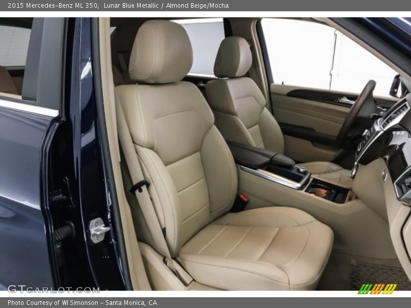 Lunar Blue Metallic / Almond Beige/Mocha 2015 Mercedes-Benz ML 350