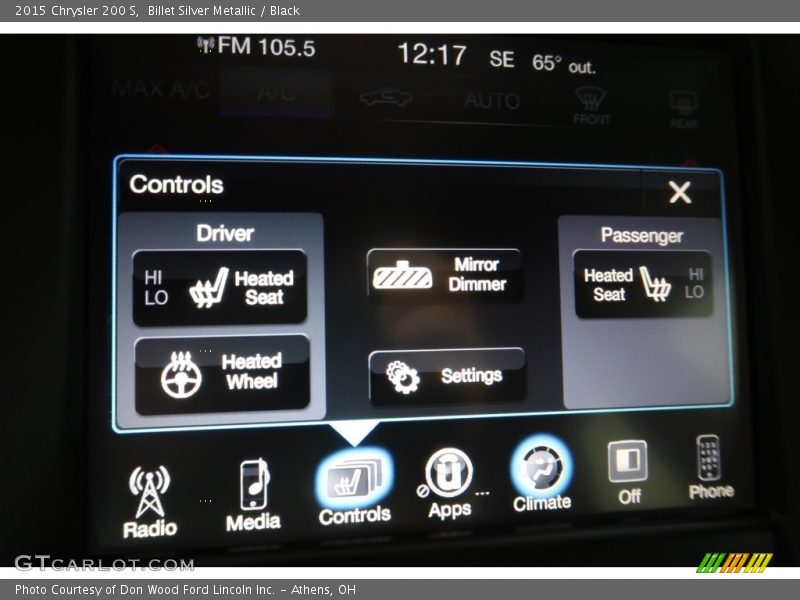 Billet Silver Metallic / Black 2015 Chrysler 200 S