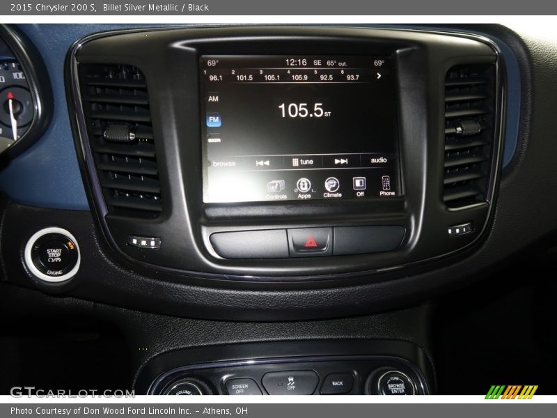 Billet Silver Metallic / Black 2015 Chrysler 200 S
