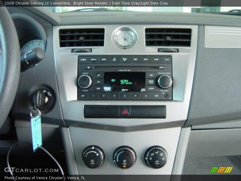 Bright Silver Metallic / Dark Slate Gray/Light Slate Gray 2008 Chrysler Sebring LX Convertible