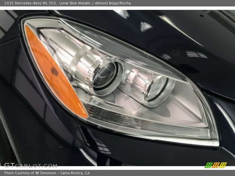 Lunar Blue Metallic / Almond Beige/Mocha 2015 Mercedes-Benz ML 350