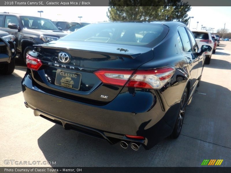 Galactic Aqua Mica / Black 2018 Toyota Camry SE