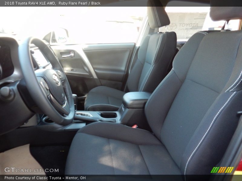 Ruby Flare Pearl / Black 2018 Toyota RAV4 XLE AWD