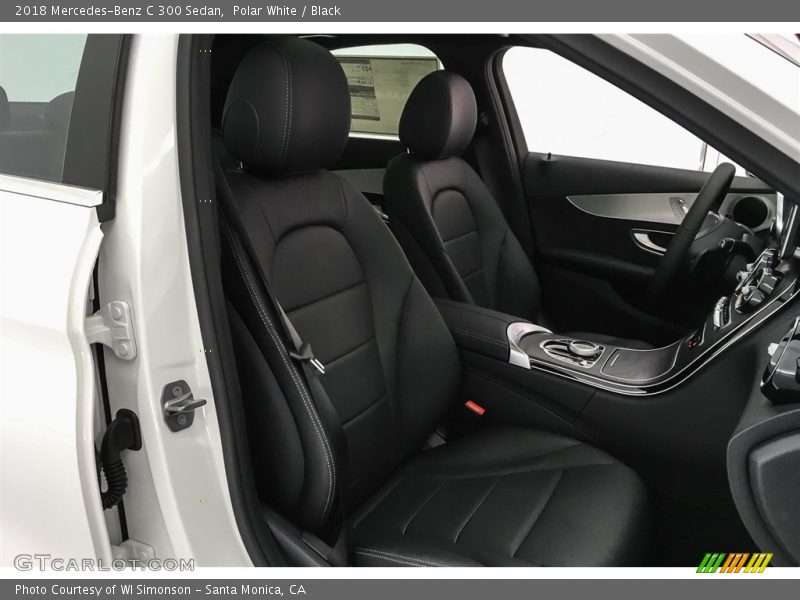 Polar White / Black 2018 Mercedes-Benz C 300 Sedan
