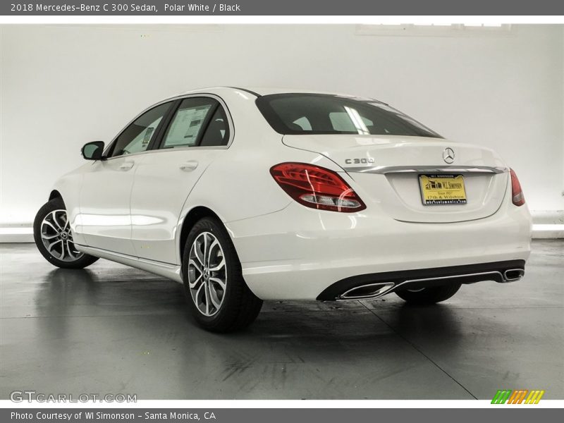 Polar White / Black 2018 Mercedes-Benz C 300 Sedan