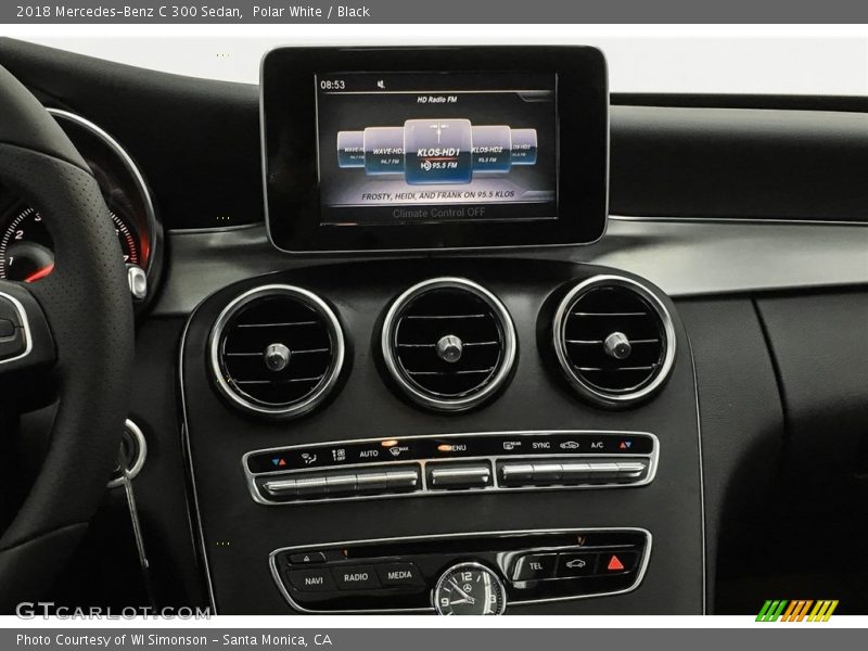 Polar White / Black 2018 Mercedes-Benz C 300 Sedan