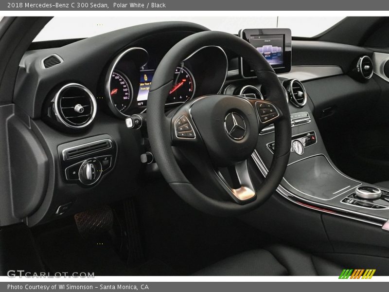 Polar White / Black 2018 Mercedes-Benz C 300 Sedan