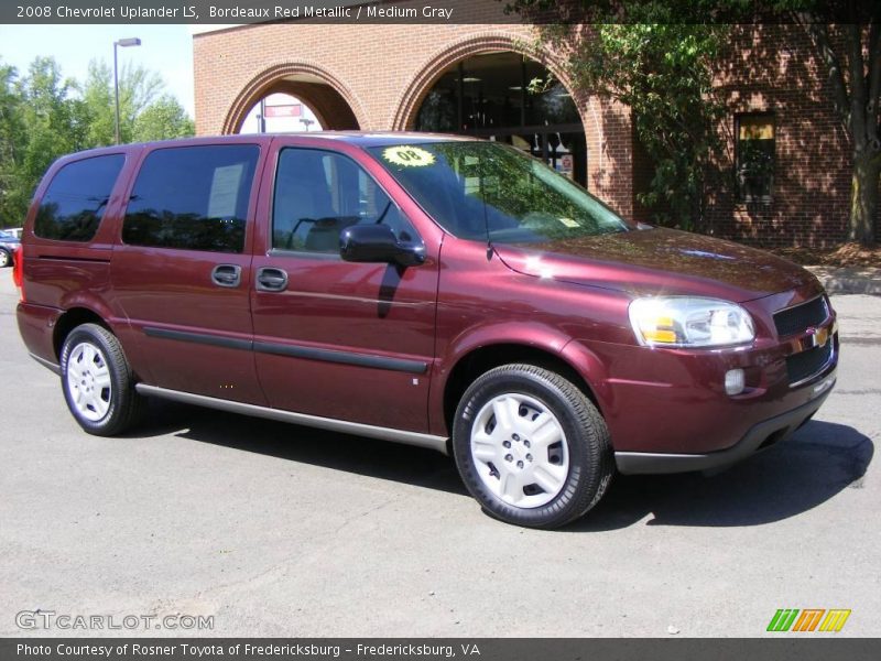 Bordeaux Red Metallic / Medium Gray 2008 Chevrolet Uplander LS