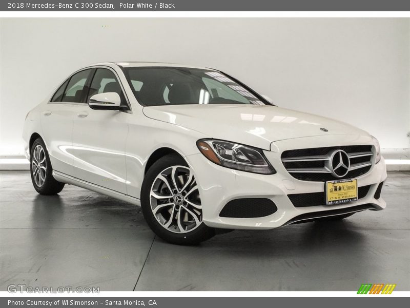 Polar White / Black 2018 Mercedes-Benz C 300 Sedan