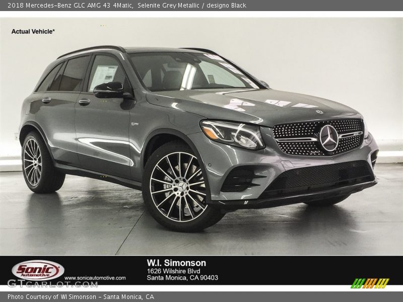 Selenite Grey Metallic / designo Black 2018 Mercedes-Benz GLC AMG 43 4Matic